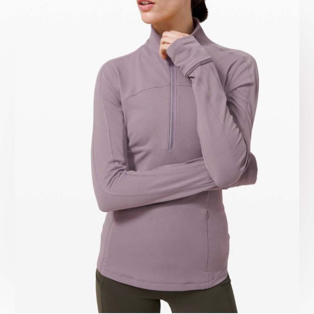 lululemon athletica Lavender Purple Quarter-Zip Pullover